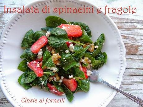 insalata di spinacini e fragole