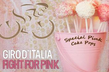 Cake Pops rosa per il Giro d'Italia/Pink Cake Pops for the Giro d'Italia
