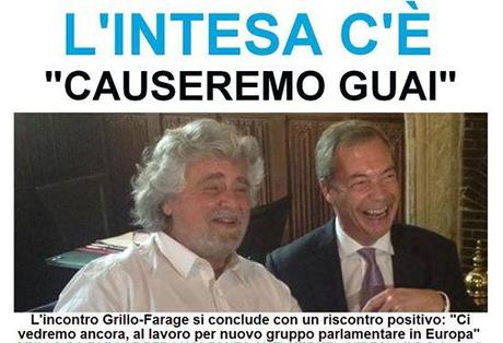 Alleanza Grillo-Farage? Malumori a 5 stelle