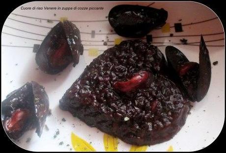 Riso Venere in zuppa di cozze