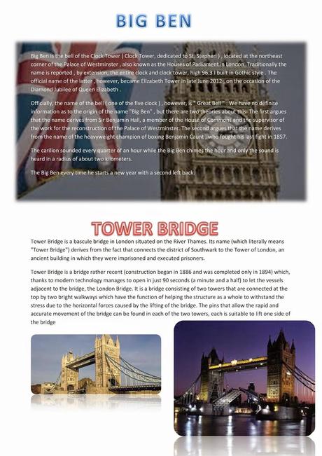 I monumenti di Londra: la presentazione in inglese di Debora e Vanessa