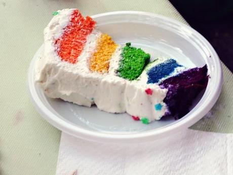 La festa numero due, e la ricetta per Rainbow cake