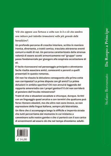 Da Rospo a Principe: quarta di copertina darospoaprincipe