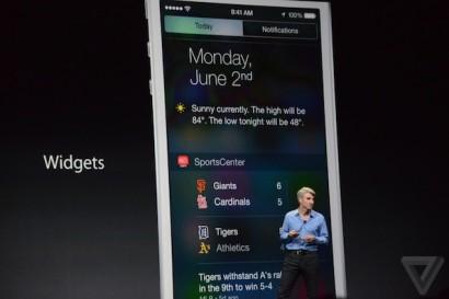 ios 8 widgets 410x273 WWDC: tra OS X Yosemite e iOS 8, vediamo assieme le novità Yosemite WWDC 2014 Os X iOS 8 