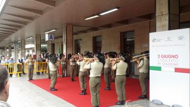 Palermo/ Stazione FS, 2 Giugno. La Banda della Brigata “Aosta” in Concerto