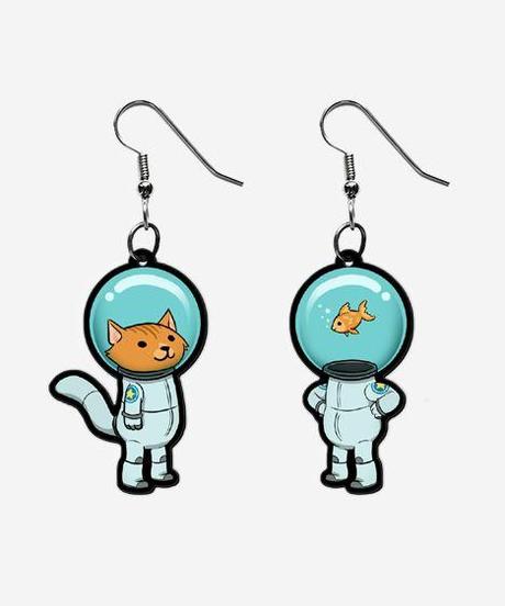 http://www.heychickadee.com/collections/jewelry/products/space-kitty-and-captain-fish-earrings