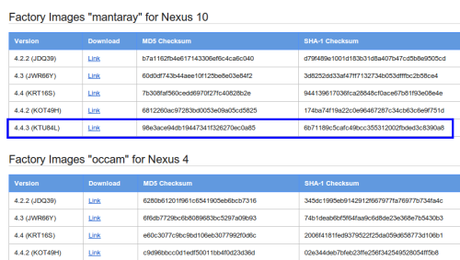 android 4.4.3 kitkat Factory Images for Nexus Devices   Android — Google Developers