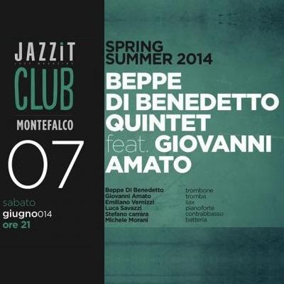 Beppe Di Benedetto 5tet feat. Giovanni Amato, sabato 14 giugno 2014 a Roma.