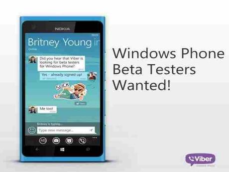 Viber Nokia Lumia ricerca beta tester per migliorare il servizio