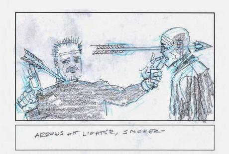 SIN CITY: A DAME TO KILL FOR - GLI STORYBOARD DI FRANK MILLER