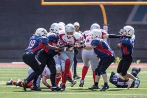 CIFAF 2014: il game report di Fenici Ferrara-Red Rogues Sarzana Un'immagine di gioco del match tra Fenici Ferrara e Red Rogues Sarzana