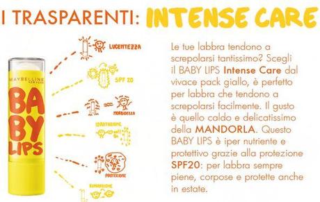 I SEI irresistibili gusti di BABY LIPS Maybelline