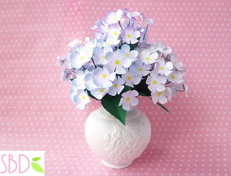 Vaso di Fiori di carta (home decor) - Paper Flowers Vase DIY