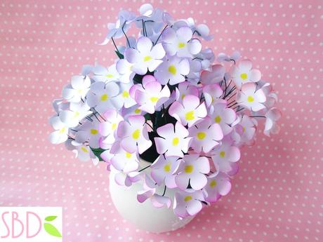 Vaso di Fiori di carta (home decor) - Paper Flowers Vase DIY