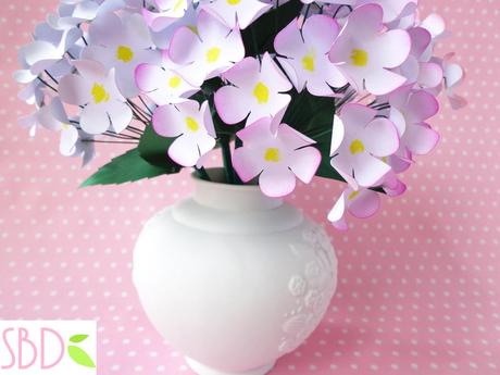 Vaso di Fiori di carta (home decor) - Paper Flowers Vase DIY