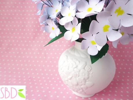 Vaso di Fiori di carta (home decor) - Paper Flowers Vase DIY