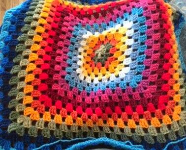 Borsa crochet granny square