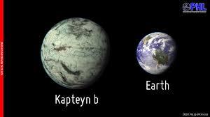 Kapteyn b paragonato alla Terra
