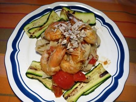 Tagliatelle iperproteiche ai gamberetti Tagliatelle iperproteiche ai gamberetti