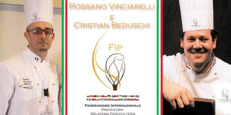 Rossano Vinciarelli e Cristian Beduschi Team Manager della Nazionale Italiana Pasticceria Gelateria Cioccolateria FIP 2015