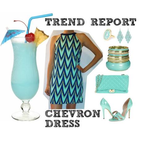 HOT SUMMER NIGHT - CHEVRON DRESS