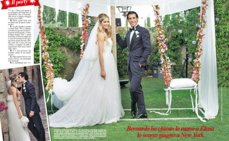 Elena Santarelli e Bernardo Corradi: pubblicata l’esclusiva di Chi sul matrimonio – foto
