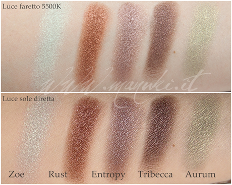 Collezione Solaris di Nabla Cosmetics - Swatch prime impressioni e MOTD