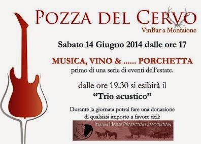 A Montaione “Musica, Vino & .... Porchetta” / ”Music, Wine and Roastpig” in the center of Montaione (Florence)