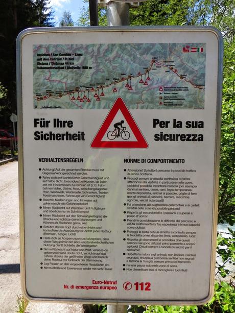 pista ciclabile san candido lienz noleggio bici