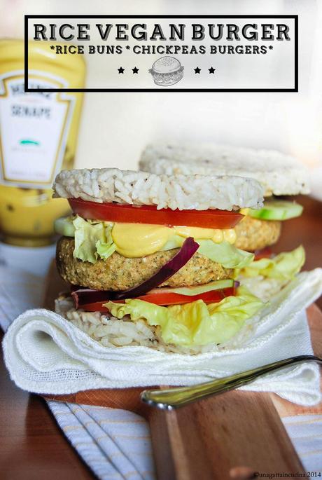 Rice vegan burger