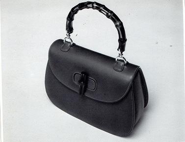 Gucci 1945 - Borsetta per signora modello G.0633 con manico di bamboo - Da archivio Gucci