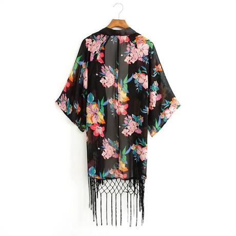 aliexpress-Floral-Print-Kimono-Tassel-Blouse-Top