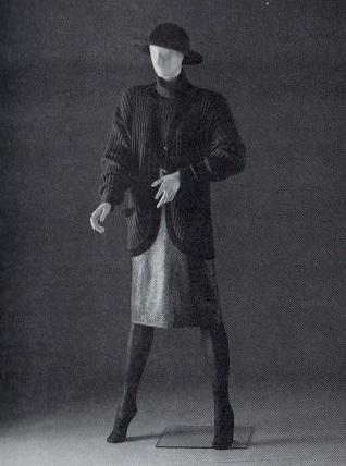Krizia maglia 1985 - Giacca e maglione a costa inglese