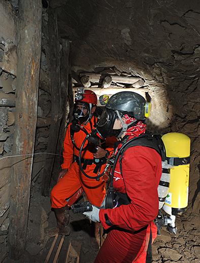 La Federazione Speleologica Regionale dell’Emilia-Romagna a Cesi Explò 2014 Miniera di Perticara (Novafeltria)