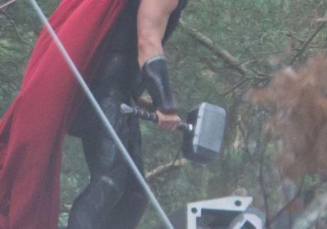 On the film set of Avengers: Age of Ultron