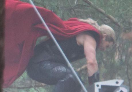 On the film set of Avengers: Age of Ultron