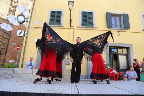 flamenco in piazza del Popolo, foto repertorio