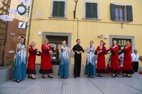 flamenco in piazza del Popolo, foto repertorio