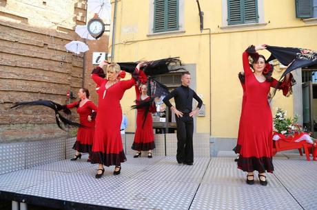 flamenco in piazza del Popolo, foto repertorio