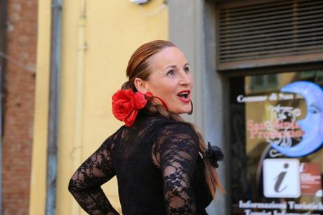 flamenco in piazza del Popolo, foto repertorio