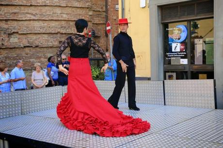 flamenco in piazza del Popolo, foto repertorio