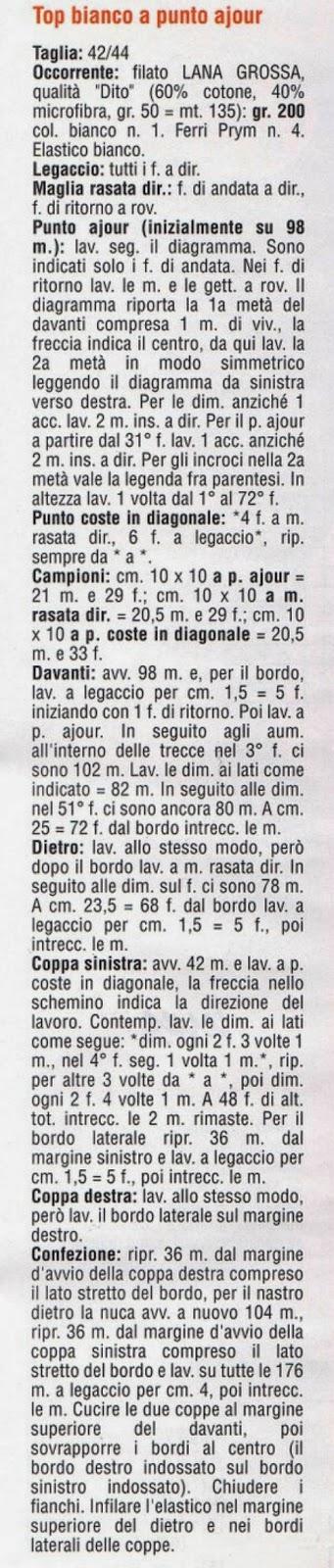 Le maglie per l'estate: Top bianco lavorato a maglia Le maglie per l'estate: Top bianco lavorato a maglia