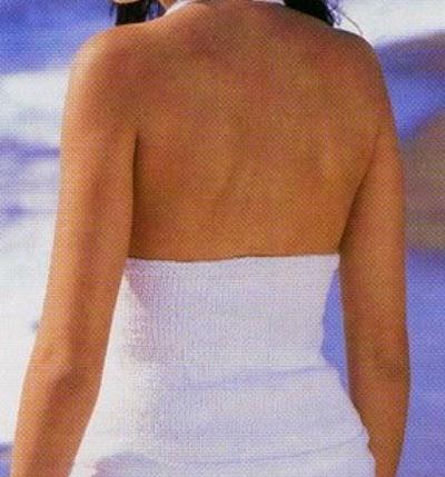 Le maglie per l'estate: Top bianco lavorato a maglia Le maglie per l'estate: Top bianco lavorato a maglia