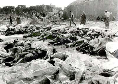 corpi vittime Deir Yassin