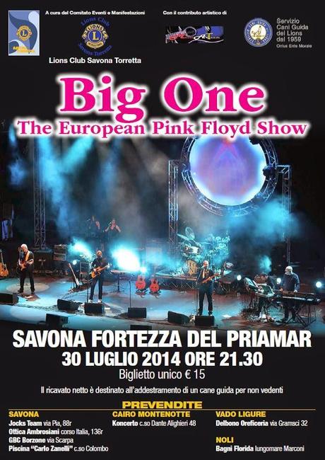 BIG ONE a Savona, Fortezza del Priamar- 30 Luglio