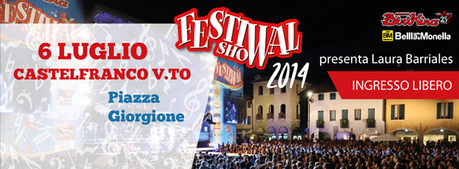 Valerio Scanu al Festival Show 2014 nella tappa del 6 luglio a Castelfranco Veneto.
