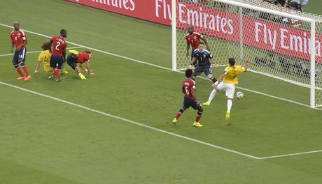 Mondiali: Brasile e Germania in semifinale Il Brasile sblocca il risultato con il gol di Thiago Silva al 7' del primo tempo. Afp