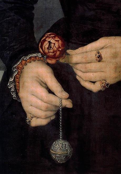 Pomander ball - detail of an unknown painting