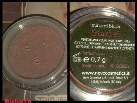 MINERAL BLUSH STARLET DELLA NEVE COSMETICS REVIEW