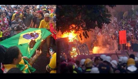 Brasile: dopo la partita con la Germania incendi e caos